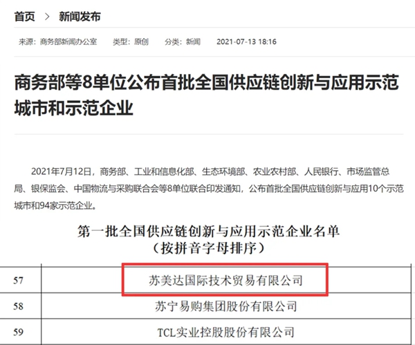 蘇美達(dá)達(dá)天下 | 示范企業(yè)